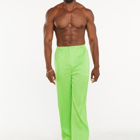NWT Savage X Fenty Savage X Satin Pants in Kelly Green, XL - Picture 1 of 9
